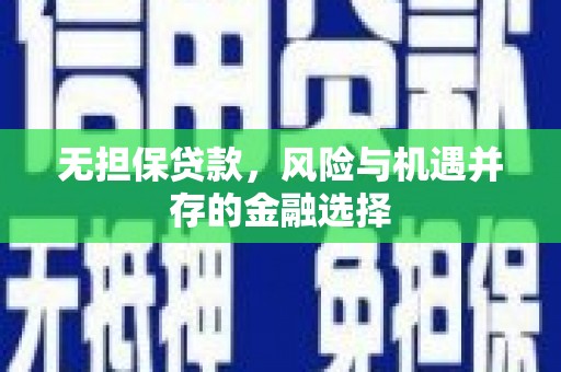 龙凤无担保贷款，风险与机遇并存的金融选择