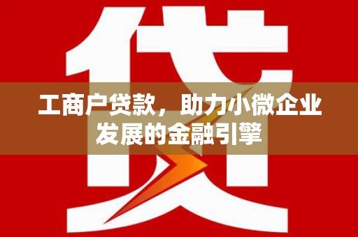 龙凤工商户贷款，助力小微企业发展的金融引擎