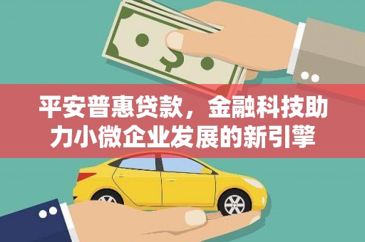 龙凤平安普惠贷款，金融科技助力小微企业发展的新引擎