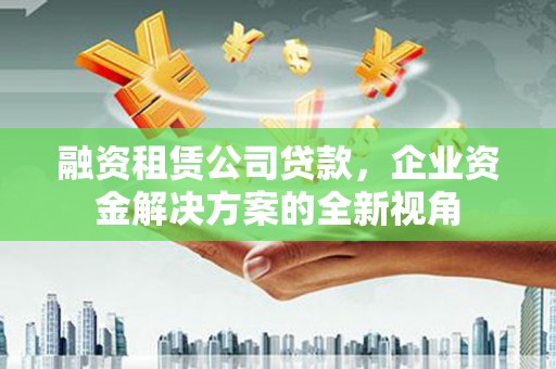 龙凤融资租赁公司贷款，企业资金解决方案的全新视角