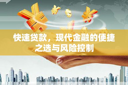龙凤快速贷款，现代金融的便捷之选与风险控制