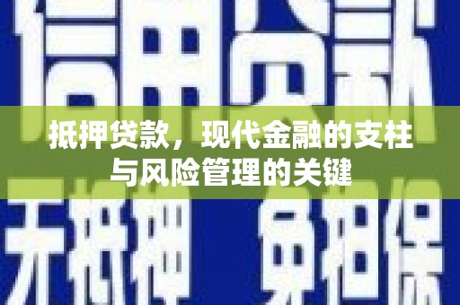 龙凤抵押贷款，现代金融的支柱与风险管理的关键