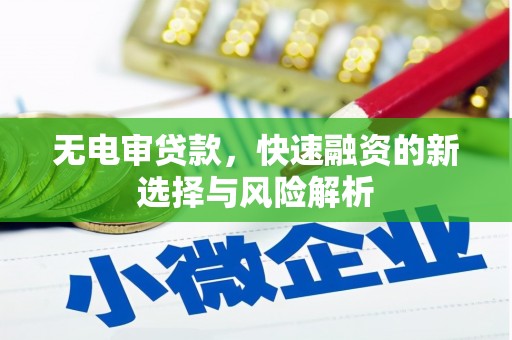 龙凤无电审贷款，快速融资的新选择与风险解析
