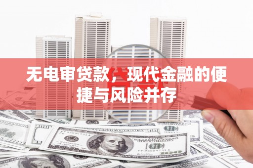 龙凤无电审贷款，现代金融的便捷与风险并存