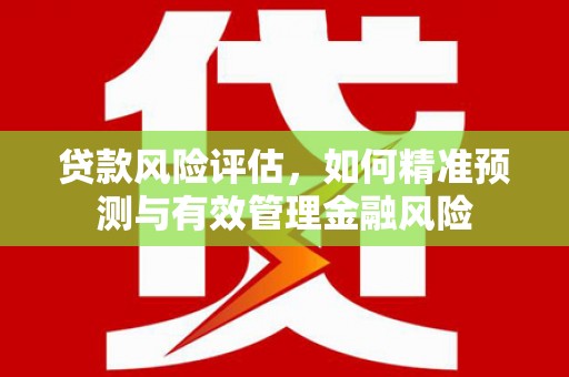 龙凤贷款风险评估，如何精准预测与有效管理金融风险