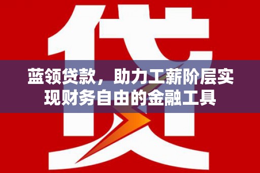 龙凤蓝领贷款，助力工薪阶层实现财务自由的金融工具
