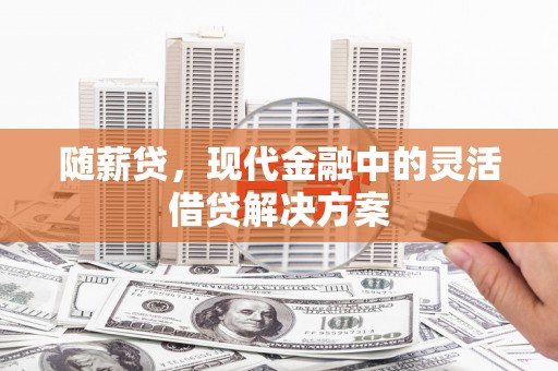 龙凤随薪贷，现代金融中的灵活借贷解决方案
