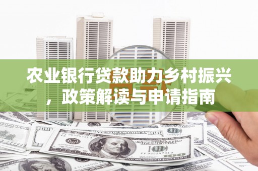 龙凤农业银行贷款助力乡村振兴，政策解读与申请指南