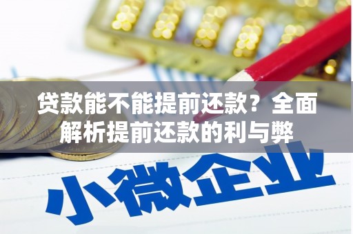 龙凤贷款能不能提前还款？全面解析提前还款的利与弊