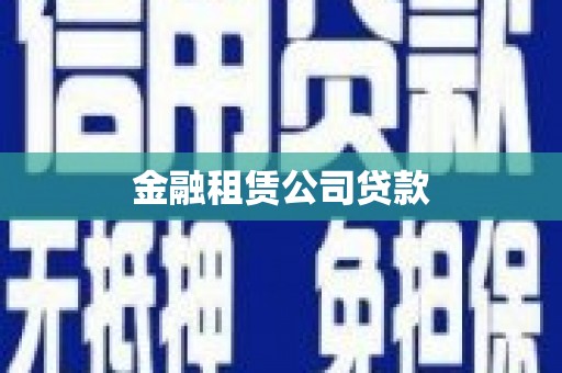 龙凤金融租赁公司贷款