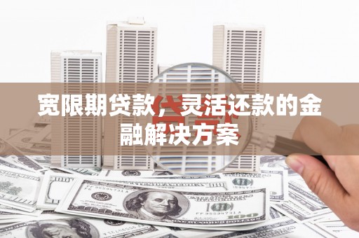 龙凤宽限期贷款，灵活还款的金融解决方案