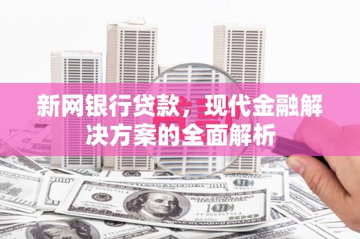 龙凤新网银行贷款，现代金融解决方案的全面解析