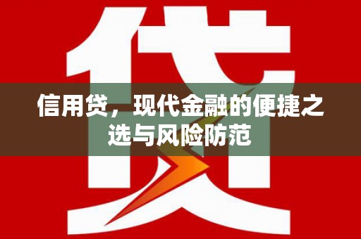 龙凤信用贷，现代金融的便捷之选与风险防范