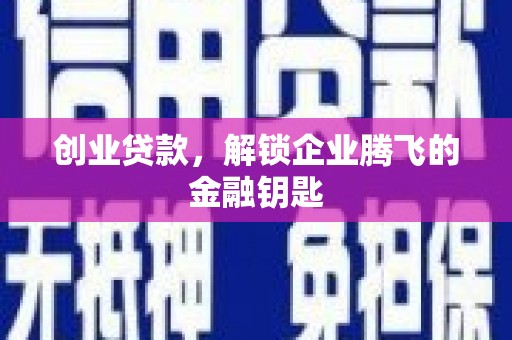 龙凤创业贷款，解锁企业腾飞的金融钥匙