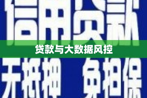 龙凤贷款与大数据风控