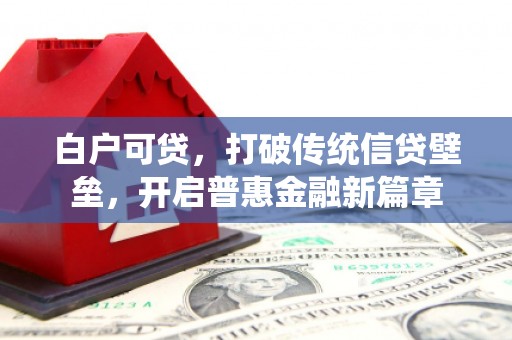 龙凤白户可贷，打破传统信贷壁垒，开启普惠金融新篇章