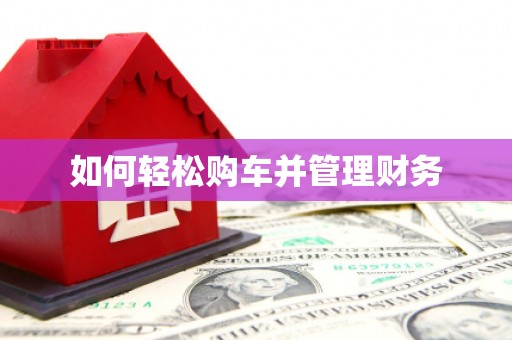 龙凤如何轻松购车并管理财务