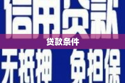 龙凤贷款条件